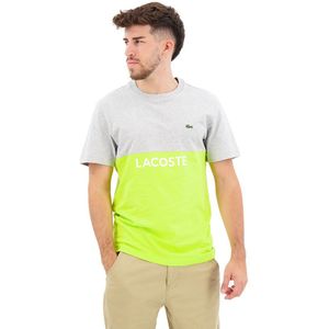 Lacoste Th8372 Short Sleeve T-shirt Geel S Man