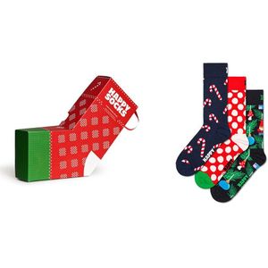 Happy Socks X-mas Stockings Gift Set Half Long Socks 3 Pairs Veelkleurig EU 41-46 Man