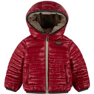 Levi´s ® Kids Sherpa Lined Puffer Jacket Rood 12 Months Jongen