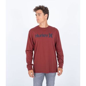 Hurley Everyday One&only Solid Long Sleeve T-shirt Rood S Man