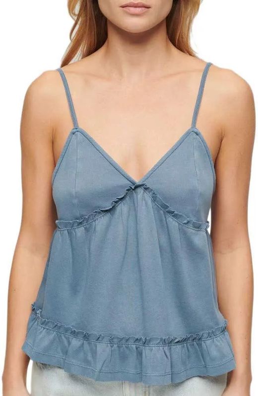 Superdry Tiered Jersey Cami Mouwloze Blouse