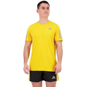Adidas Own The Run Short Sleeve T-shirt Geel XS / Regular Man