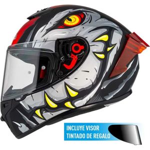 Nzi Trendy 3 Stream Raptor Clear+tinted Visor Integraalhelm