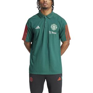 adidas - Tiro 23 Polo Shirt - Rood - 65% Recycled Polyester/35% Katoen