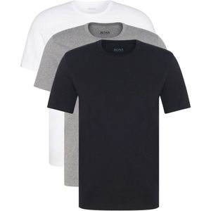 Boss Round Neck T-shirt 3 Units Wit,Zwart,Grijs S Man