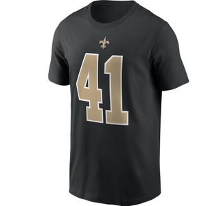 Nike New Orleans Saints Nfl Short Sleeve T-shirt Zwart XL Man