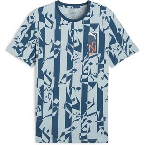 Puma Neymar Creativity Logo Short Sleeve T-shirt Blauw XL Man
