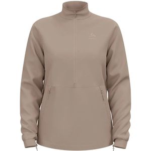 Odlo - Essential 365 High Pile Fleece - Beige - Halve Rits - Vrouw