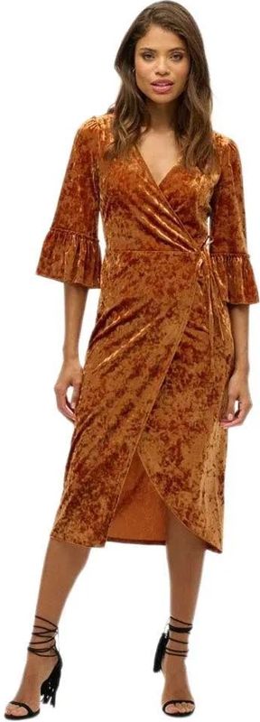 Superdry - W8011965A - Midi-jurk - Dierenprint - Korte Mouwen