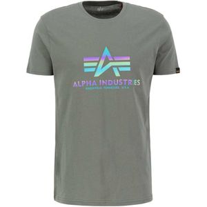 Alpha Industries Basic T Rainbow Short Sleeve T-shirt Grijs XL Man
