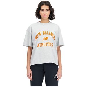 New Balance Athletics Varsity Boxy Short Sleeve T-shirt Wit XS Vrouw