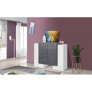 Dmora Modern Design Dressoir Met 130x45x100 Cm 6 Deuren 130x45x100 Cm