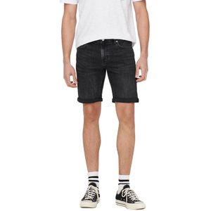 Only & Sons Ply 5192 Denim Shorts Zwart XL Man