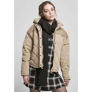 Urban Classics Diamond Quilt Puffer Oversized Big Jacket Beige 4XL Vrouw