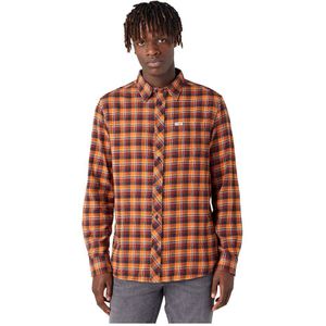 Wrangler 1 Pocket Regular Fit Long Sleeve Shirt Oranje M Man