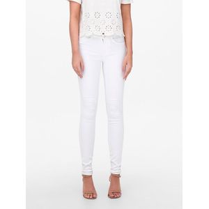 Only Royal Life Skinny Jeans Wit 2XL / 32 Vrouw