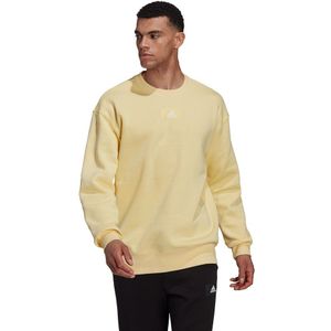 Adidas Essentials Feelvivid Cotton Dropulder Sweatshirt Geel S Man
