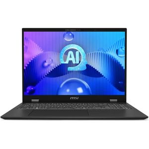 MSI Prestige 16 AI Studio B1V Laptop 40,6 cm (16") Quad HD+ Intel Core Ultra 7 155H 16 GB LPDDR5-SDRAM 1 TB SSD NVIDIA GeForce RTX 4060 Wi-Fi 7 (802.11be) Windows 11 Home Grijs