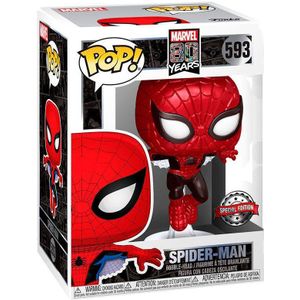 Funko Pop Marvel 80th First Appearance Spider-man Exclusive Figure Rood