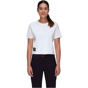 Mammut Massone Cropped Patch Short Sleeve T-shirt Wit S Vrouw