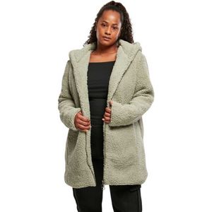 Urban Classics Sherpa Jacket Groen 4XL Vrouw