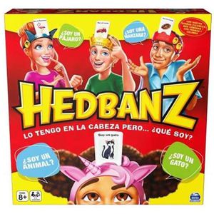 Spin Master Hedbanz Guess What I Think The Solution Is In Your Head 26.67x26.67x6.73 Cm Game Roze