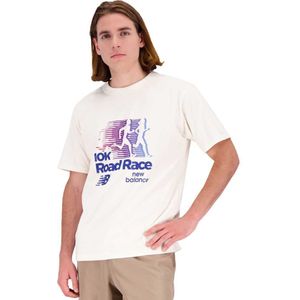 New Balance Athletics Remastered Graphic Cotton Short Sleeve T-shirt Wit M Man