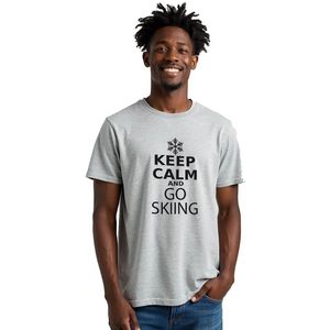 Kruskis Keep Calm And Go Skiing T-shirt Met Korte Mouwen