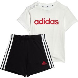 Adidas Lin Co Set Wit,Zwart 24 Months-3 Years Meisje