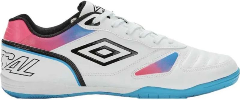 Umbro - Sala CTRL - Futsal Zaalschoenen - Wit - Zwart - Atoomblauw - Roze Glo