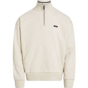Calvin Klein Comfort Half Zip Sweatshirt Beige M Man