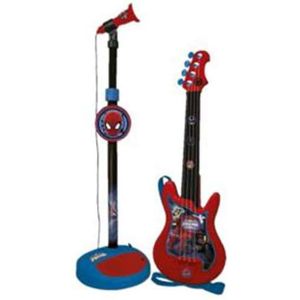 Claudio Reig Standing Spiderman With Adjustable Height Amplifier Guitar And Microphone Rood