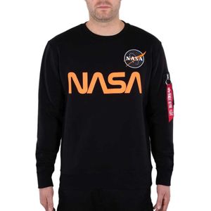 Alpha Industries Nasa Reflective Sweatshirt Zwart L Man
