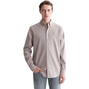 Scotch & Soda Solid Regular Fit Oxford Overhemd Met Lange Mouwen