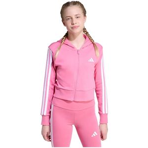 adidas - Essentials 3-Stripes - Hoodie - Zwart - Met Volledige Rits