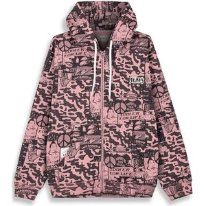 Grimey Peace Within Aop Regular Sweatshirt Met Rits