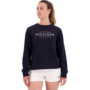 Tommy Hilfiger - Sweatshirt - Blauw - Biologisch Katoen