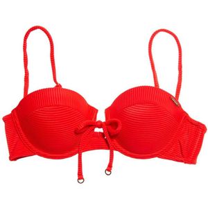 Superdry Alice Textured Cupped Bikini Top Rood XL Vrouw