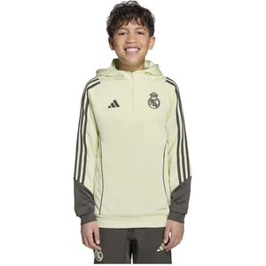 adidas - Real Madrid - Hoodie - Lichtgroen Grijs - 100% Gerecycled Polyester, AEROREADY Technologie