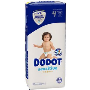 Dodot Sensitive Size 4 48 Units Diapers Transparant