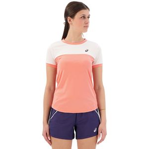 Asics Court Short Sleeve T-shirt Roze M Vrouw