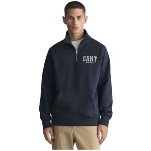 Gant Arch Graphic Half Zip Sweatshirt Blauw M Man