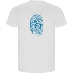 Kruskis Triathlon Fingerprint Eco Short Sleeve T-shirt Wit 3XL Man
