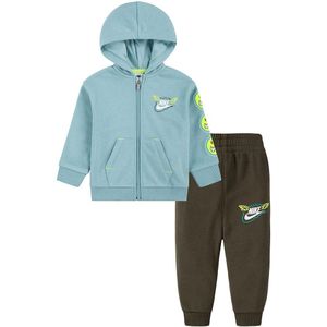 Nike Kids 66l111 French Terry Set Groen 18 Months