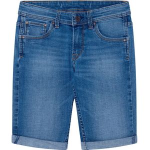 Pepe Jeans Cashed 1/4 Js4 Denim Shorts Blauw 14 Years Jongen