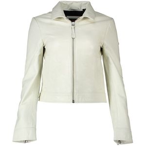 Superdry Down Town Leather Jacket Wit XS Vrouw
