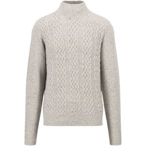 Gebreide Trui - Effen - Wolmix - Casual Fit - Opstaande Kraag