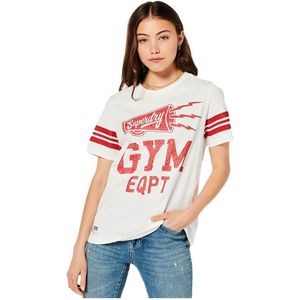 Superdry Vintage Athletic Stripe T-shirt Wit XS Vrouw