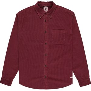 Element Button Down Corduroy Regular Fit Overhemd Met Lange Mouwen