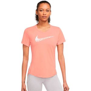 Nike Swoosh Short Sleeve T-shirt Oranje XS Vrouw